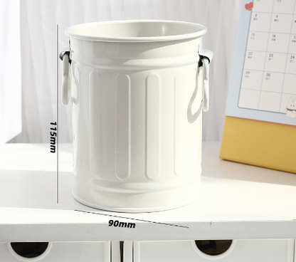 Trash can pen holder